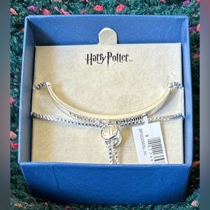 ‼️RARE‼️🎸Warner Bros.🎸🔥NWT🔥Expecto Patronum Adjustable Silver Plate Bracelet